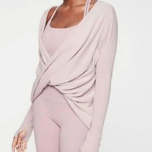 Athleta Finale Wool Cashmere Convertible Sweater